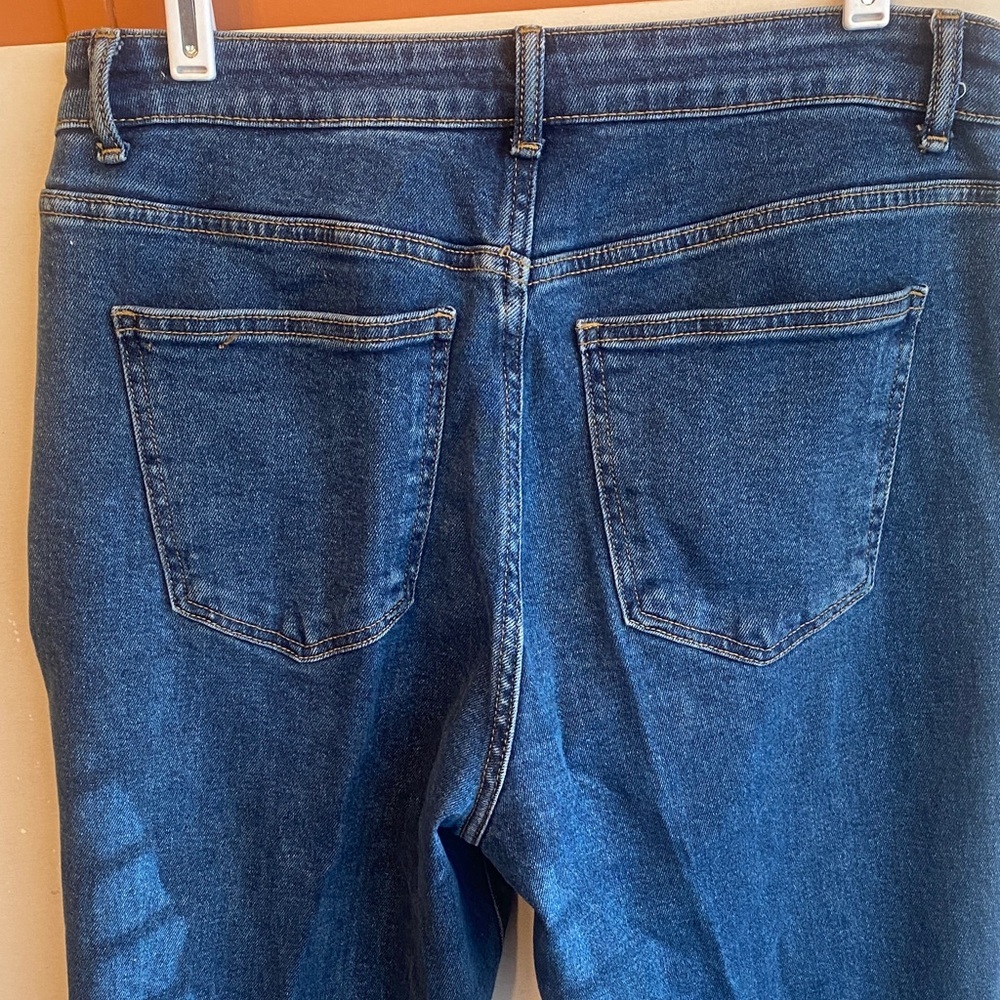 Michael Kors Dark Blue Boot Cut Jeans - Picture 6 of 15